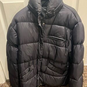 Black Gray Puffer Jacket